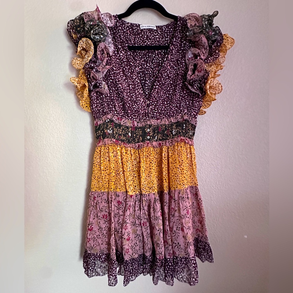 Ulla Johnson mini ruffle dress size XS